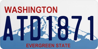 WA license plate ATD1871