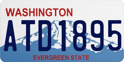 WA license plate ATD1895