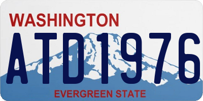 WA license plate ATD1976