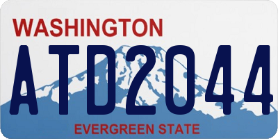 WA license plate ATD2044