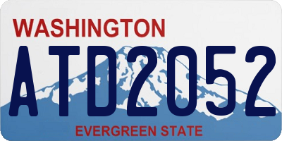 WA license plate ATD2052