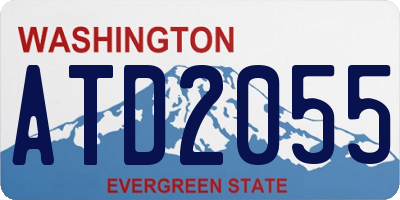 WA license plate ATD2055