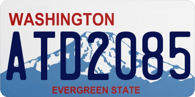 WA license plate ATD2085