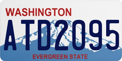 WA license plate ATD2095