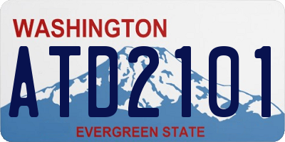 WA license plate ATD2101