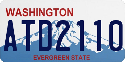 WA license plate ATD2110
