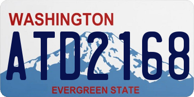 WA license plate ATD2168