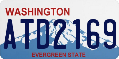 WA license plate ATD2169