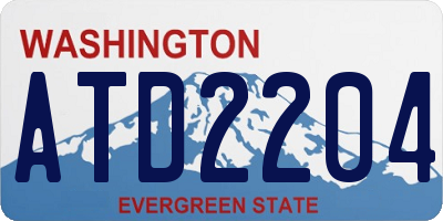 WA license plate ATD2204