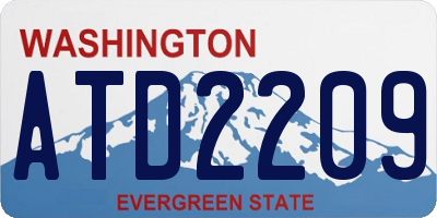 WA license plate ATD2209