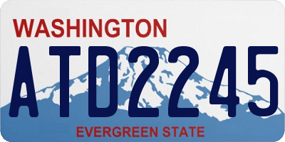 WA license plate ATD2245
