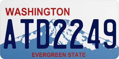 WA license plate ATD2249