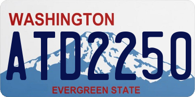 WA license plate ATD2250