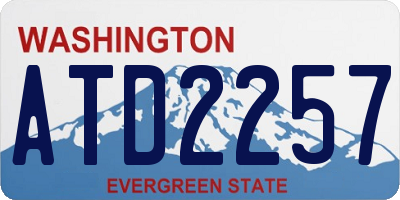 WA license plate ATD2257