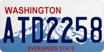 WA license plate ATD2258