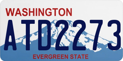 WA license plate ATD2273
