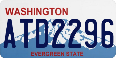 WA license plate ATD2296