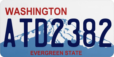 WA license plate ATD2382
