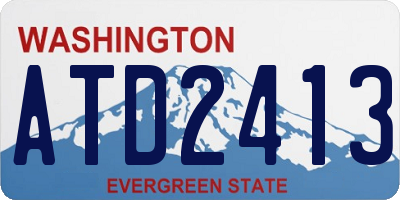 WA license plate ATD2413