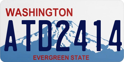 WA license plate ATD2414