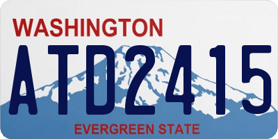 WA license plate ATD2415