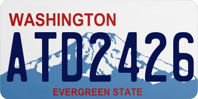 WA license plate ATD2426