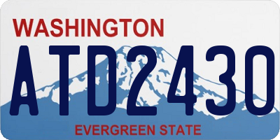 WA license plate ATD2430