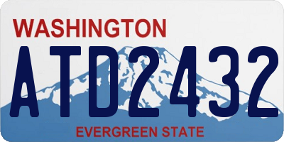 WA license plate ATD2432