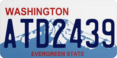 WA license plate ATD2439