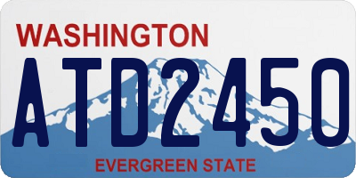WA license plate ATD2450