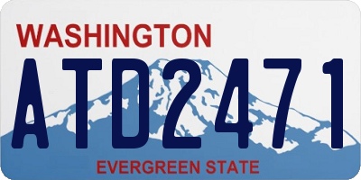 WA license plate ATD2471
