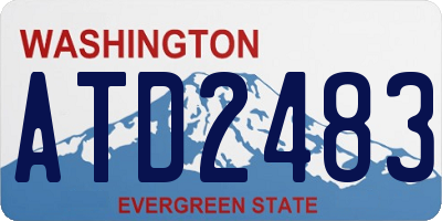 WA license plate ATD2483