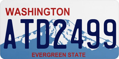 WA license plate ATD2499