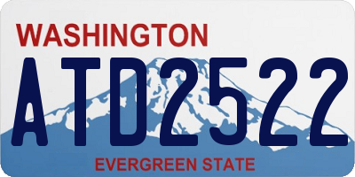 WA license plate ATD2522