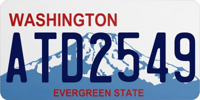 WA license plate ATD2549