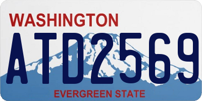 WA license plate ATD2569