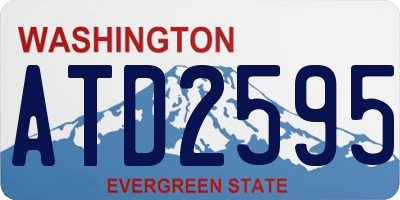 WA license plate ATD2595