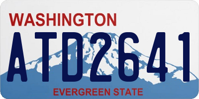 WA license plate ATD2641
