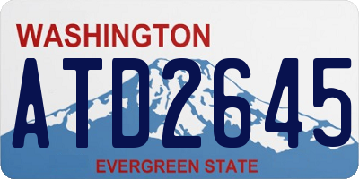 WA license plate ATD2645