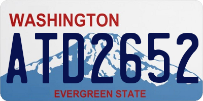 WA license plate ATD2652
