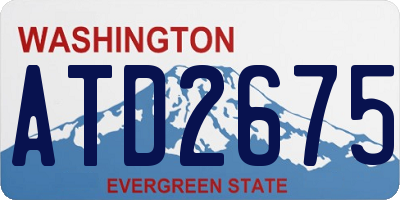 WA license plate ATD2675