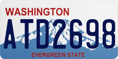 WA license plate ATD2698