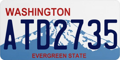WA license plate ATD2735