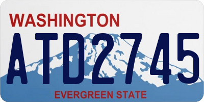 WA license plate ATD2745