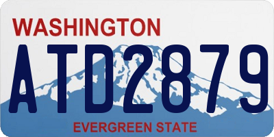 WA license plate ATD2879