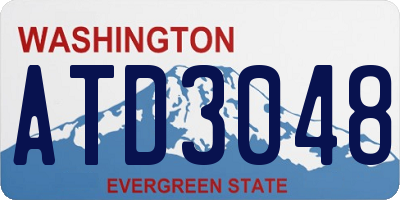 WA license plate ATD3048