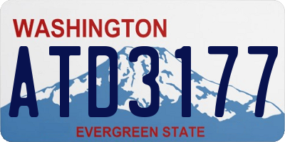 WA license plate ATD3177