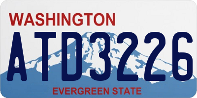 WA license plate ATD3226