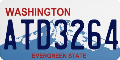 WA license plate ATD3264