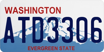 WA license plate ATD3306